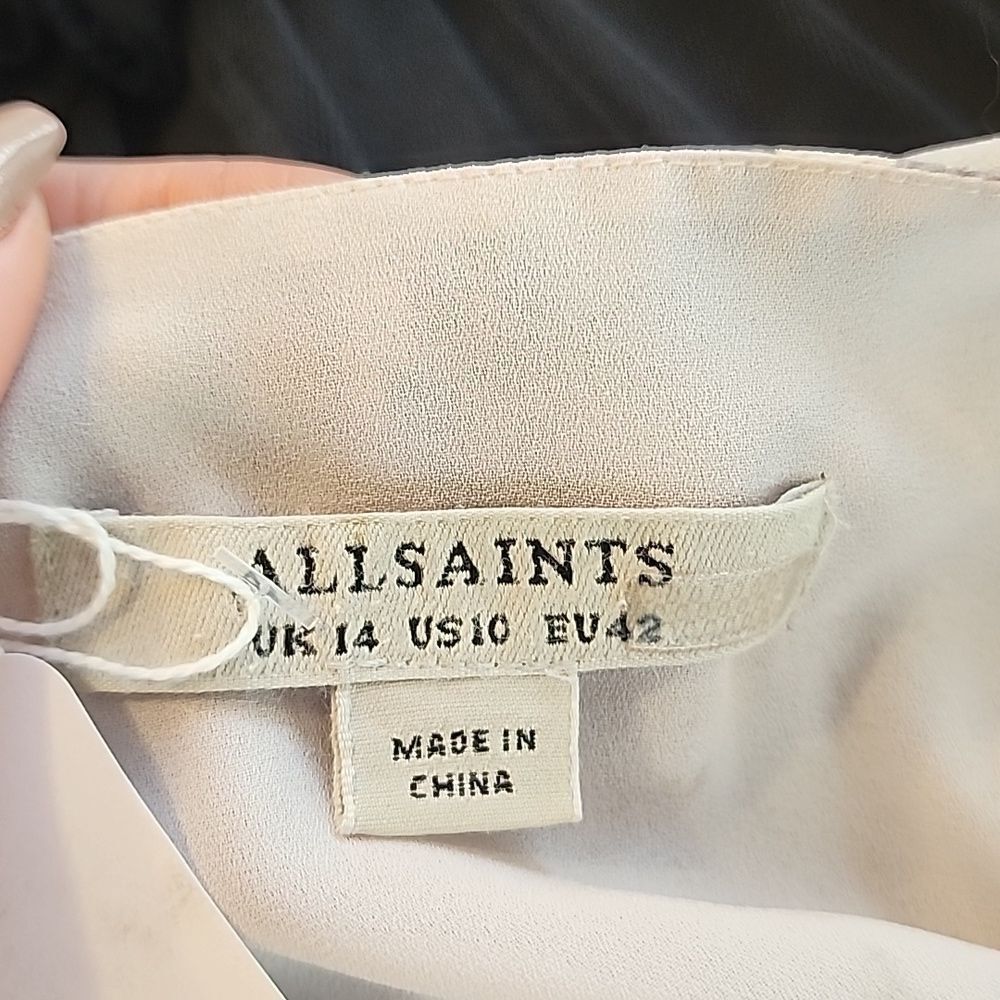 All saints caris Kara long dress sz 10 - Picture 5 of 7